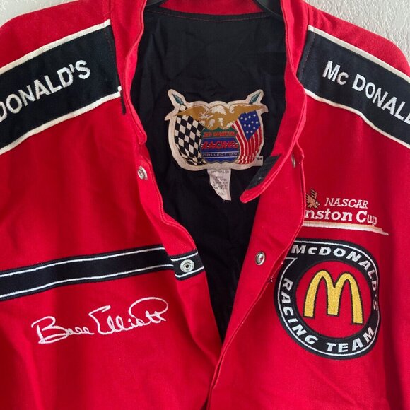 Vintage NASCAR Jeff Hamilton Racing McDonalds Bill Elliott Jacket - Picture 3 of 8